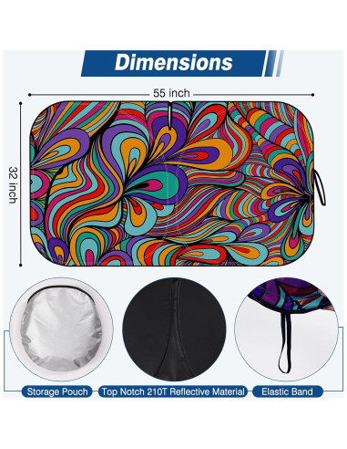 Protector Solar Parabrisas Coche Pleneal 139.7x80 cm