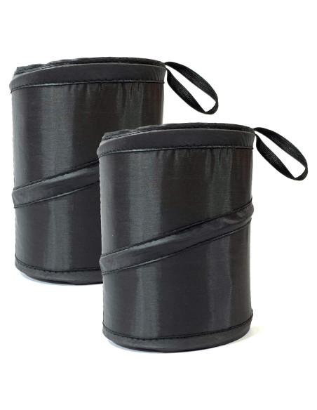 Basurero Plegable para Auto KITBEST 2 Pack Negro 1 Galón