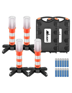 Kit de Luces de Emergencia LED Nilight - 4 Piezas, Soporte y Baterías