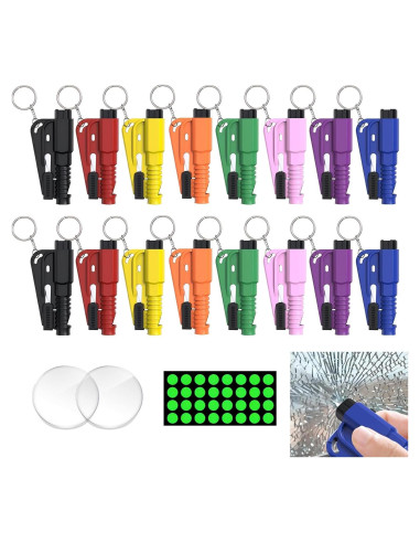 Herramienta de Escape 3 en 1 Fonestuff - Rompe Ventanas y Cortador de Cinturón