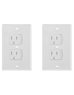 Cubiertas de Enchufe de Cierre Automático Bates 2 Piezas Seguridad Infantil