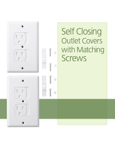 Cubiertas de Enchufe de Cierre Automático Bates 2 Piezas Seguridad Infantil 2