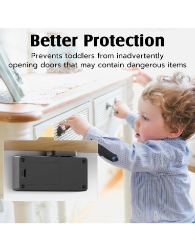 Cerradura de Cajón RFID eLinkSmart YL-F3BC Bluetooth Negra