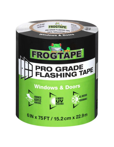Cinta de Sellado FrogTape Pro Grade 15 cm x 22.86 m Negra