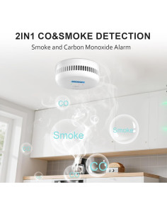 Detector de Humo y Monóxido de Carbono PynDur GYL-GC107 2