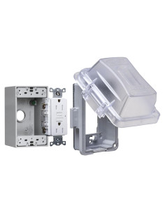 Kit Toma Corriente GFCI TayMac MKG420CS 15A Uso Extra Duro