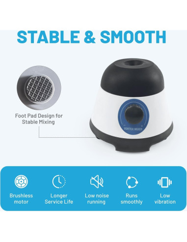 Mezclador Vortex VISOSCI Táctil 0-3500RPM para Pinturas