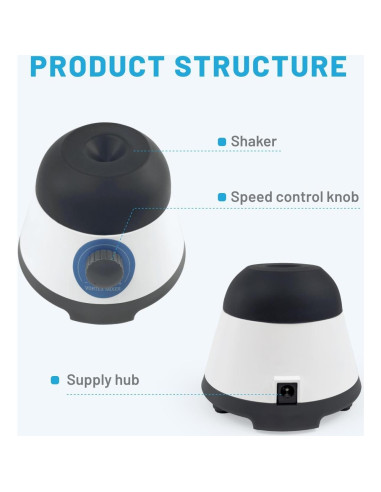 Mezclador Vortex VISOSCI Táctil 0-3500RPM para Pinturas