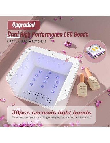 Lámpara UV Recargable 268W LadyMisty para Uñas de Gel
