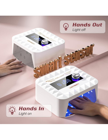 Lámpara UV Recargable 268W LadyMisty para Uñas de Gel