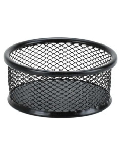 Soporte de Clips de Papel Zhuluck en Malla Negra para Oficina