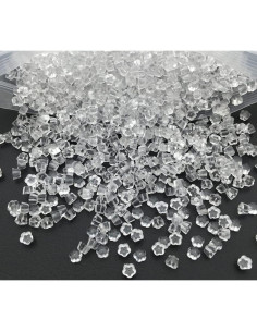 500 Tapones de Aretes de Silicona Chunney 5mm Transparentes 2