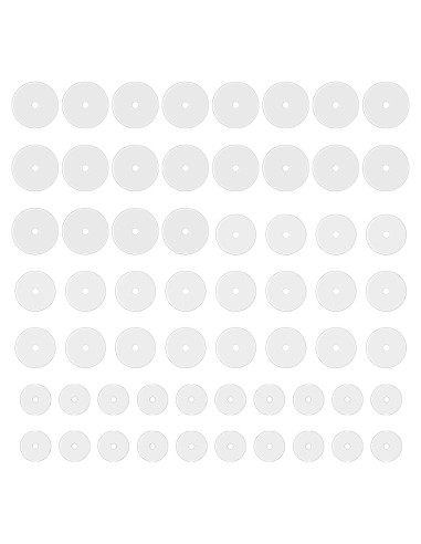 60 Discos de Perforación Silicona LIQWEI para Aretes