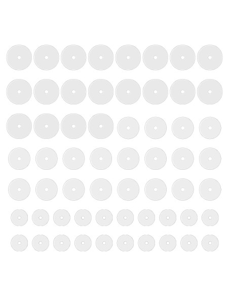 60 Discos de Perforación Silicona LIQWEI para Aretes