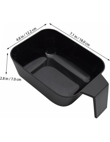 2 Tazones para Tinte de Cabello Beatifufu 18x12.2cm Negro