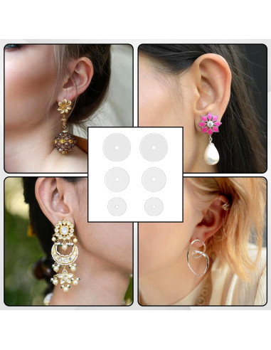 60 Discos de Perforación Silicona LIQWEI para Aretes