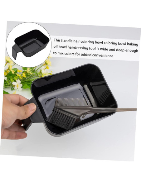 2 Tazones para Tinte de Cabello Beatifufu 18x12.2cm Negro