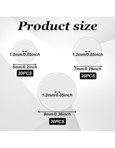 60 Discos de Perforación Silicona LIQWEI para Aretes