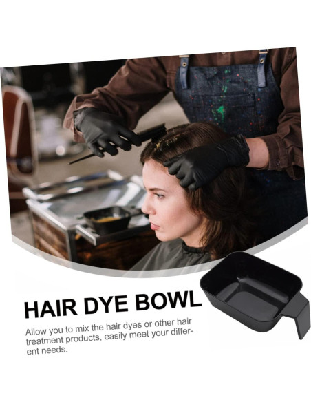 2 Tazones para Tinte de Cabello Beatifufu 18x12.2cm Negro