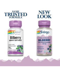 Extracto de Baya de Arándano Solaray 42 mg 60 VegCaps 2