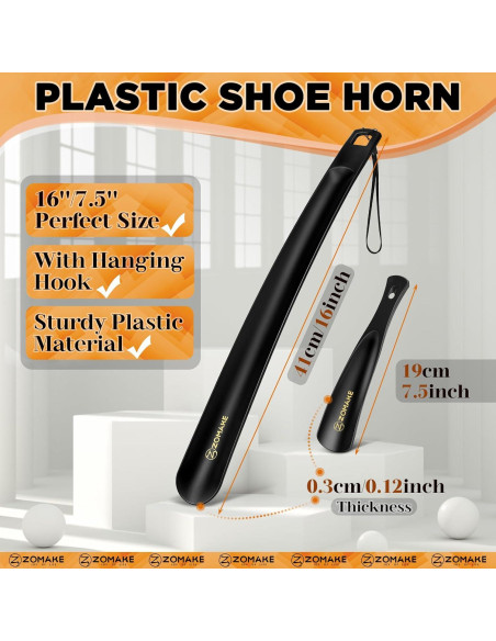 Cuerno de Zapato Largo ZOMAKE 40.64 cm para Personas Mayores