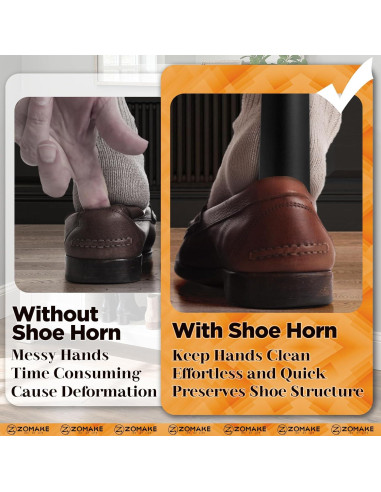 Cuerno de Zapato Largo ZOMAKE 40.64 cm para Personas Mayores