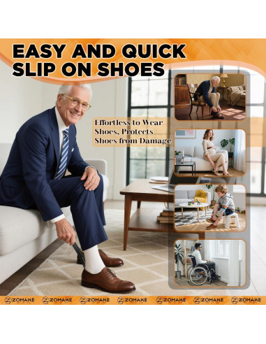 Cuerno de Zapato Largo ZOMAKE 40.64 cm para Personas Mayores