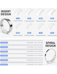 Ajustadores de Tamaño de Anillo Ottemax - 14 Piezas, TPU 2