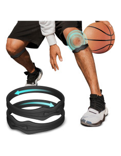 Fit Geno Banda de Rodilla Patelar - 2 Soportes Ajustables Negro