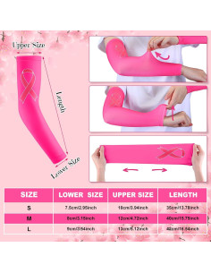 Mangas de Compresión Rosa Zhehao 24 Pares para Cáncer de Mama 2