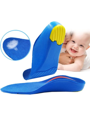 Plantillas ortopédicas Bellcon para niños con soporte de arco alto