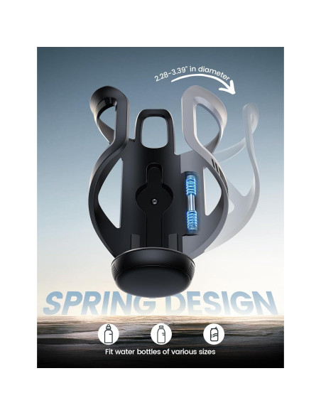 Soporte para Botella de Agua Lamicall BCSW03-U Negro 5.79-8.61 cm