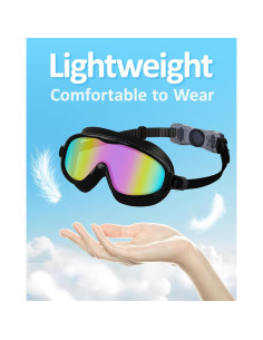 Gafas de natación para niños UV y antiempañante con gorro 2