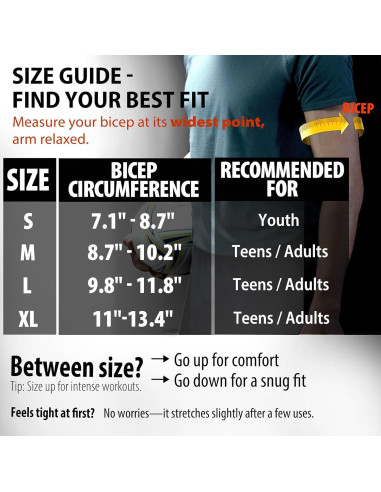 Mangas Acolchadas Frelaxy para Codo y Antebrazo - Paquete de 2