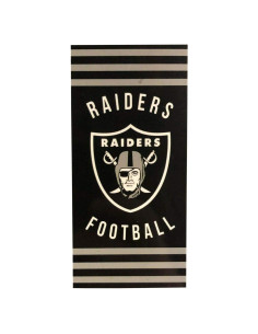 Toalla de Playa Unisex Las Vegas Raiders Northwest 76x152 cm Rayas