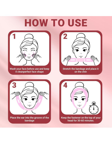 Mascarilla Reutilizable Juskaa para Doble Barbilla Rosa Claro M