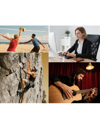 Juego de Fortalecedores de Agarre Hryspbvm - Silicona 50-80 lb