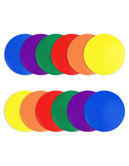 12 Conos de Agilidad KHYMOHP 22.86 cm Antideslizantes Multicolor