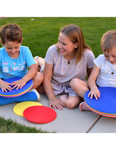 12 Conos de Agilidad KHYMOHP 22.86 cm Antideslizantes Multicolor