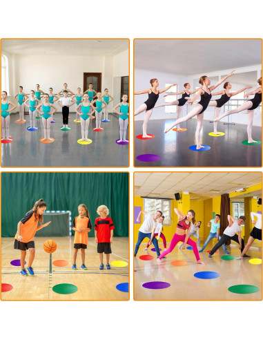 12 Conos de Agilidad KHYMOHP 22.86 cm Antideslizantes Multicolor