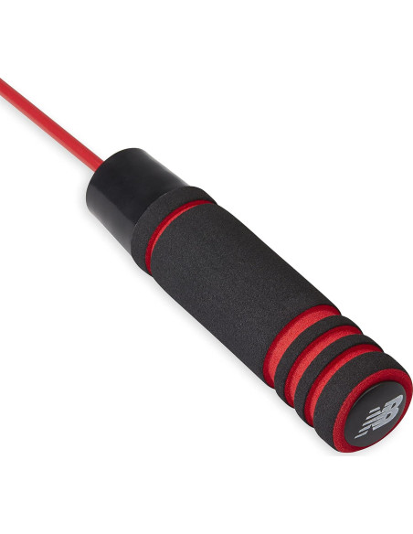 Cuerda de Salto con Peso New Balance 2.74m Ajustable Roja Cuerda de Salto con Peso New Balance 2.74m Ajustable Roja