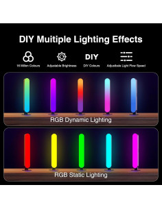 Barra de Luz LED RGB MICTUL 27.4x5.3 cm Control APP 2