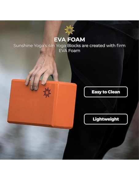 Bloques de Yoga Sunshine 10 Pack EVA 4" - Soporte y Estabilidad Bloques de Yoga Sunshine 10 Pack EVA 4" - Soporte y Estabilidad