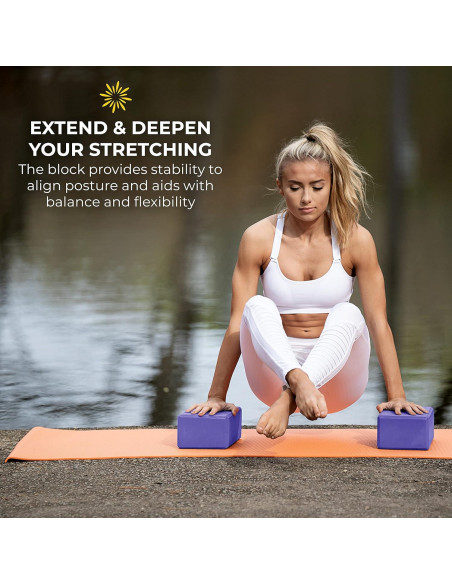 Bloques de Yoga Sunshine 10 Pack EVA 4" - Soporte y Estabilidad Bloques de Yoga Sunshine 10 Pack EVA 4" - Soporte y Estabilidad
