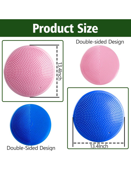 Disco de Equilibrio Genérico 34.5 cm 2 PCS Rosa/Azul Disco de Equilibrio Genérico 34.5 cm 2 PCS Rosa/Azul