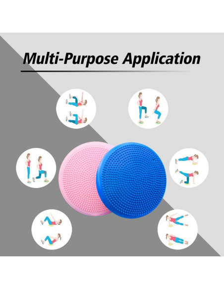 Disco de Equilibrio Genérico 34.5 cm 2 PCS Rosa/Azul Disco de Equilibrio Genérico 34.5 cm 2 PCS Rosa/Azul