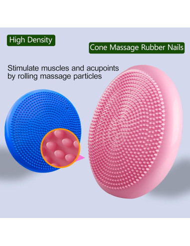 Disco de Equilibrio Genérico 34.5 cm 2 PCS Rosa/Azul