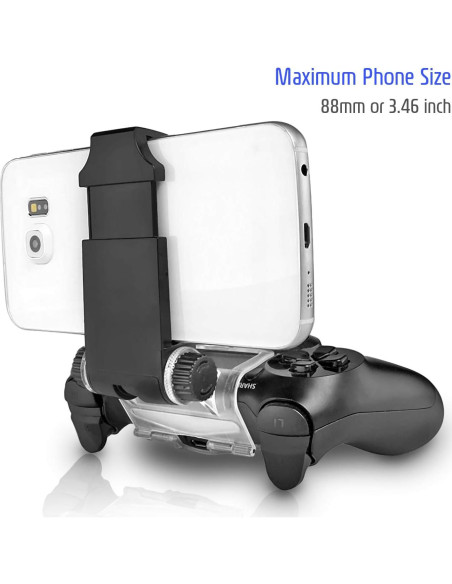 Soporte para Teléfono de Controlador PS4 ADZ - Clip Ajustable para Dualshock 4