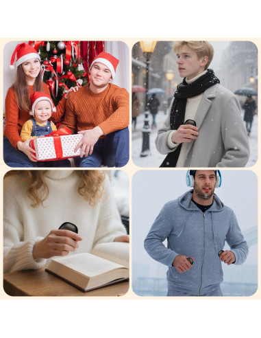 Calentadores de Manos Recargables infray TR01 - 2 Piezas USB