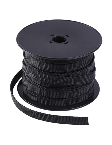 Funda Trenzada Expandible Keco 1/2" 30.48m Negro PET